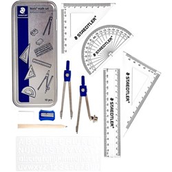 STAEDTLER MATHS SET Noris Club 10 pieces Metal Tin